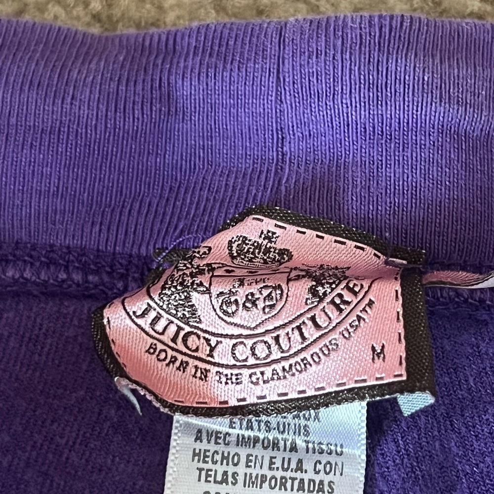 cute juicy couture size medium purple sweatpants/tracksuit bottoms